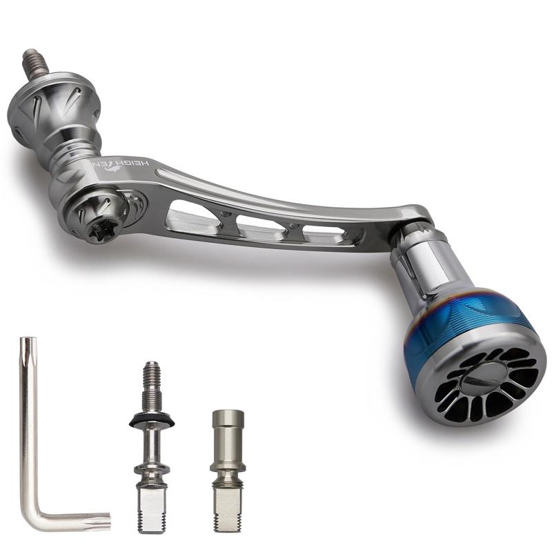 楽天市場】55-60mm可変 リール ハンドル 新型 24.5mm ハンドルノブ