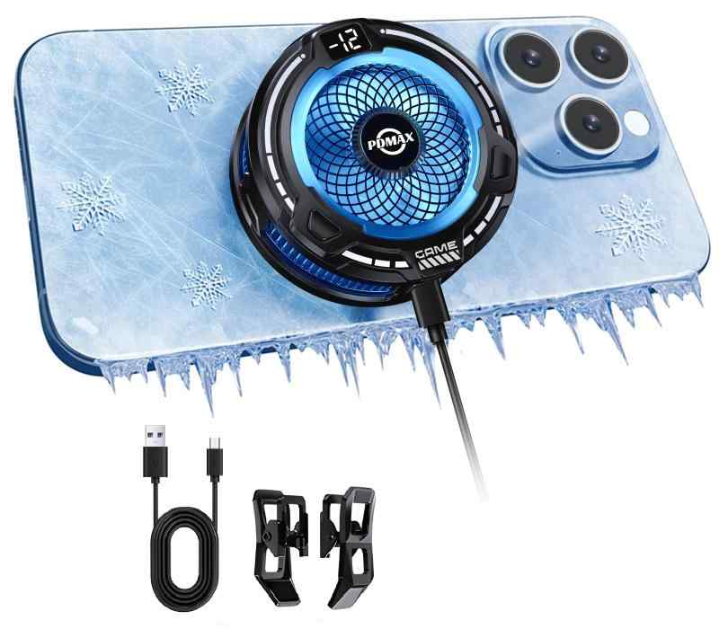 楽天市場】PDMAXスマホ冷却ファン磁気式/クリップ式2wayAI知能三段階