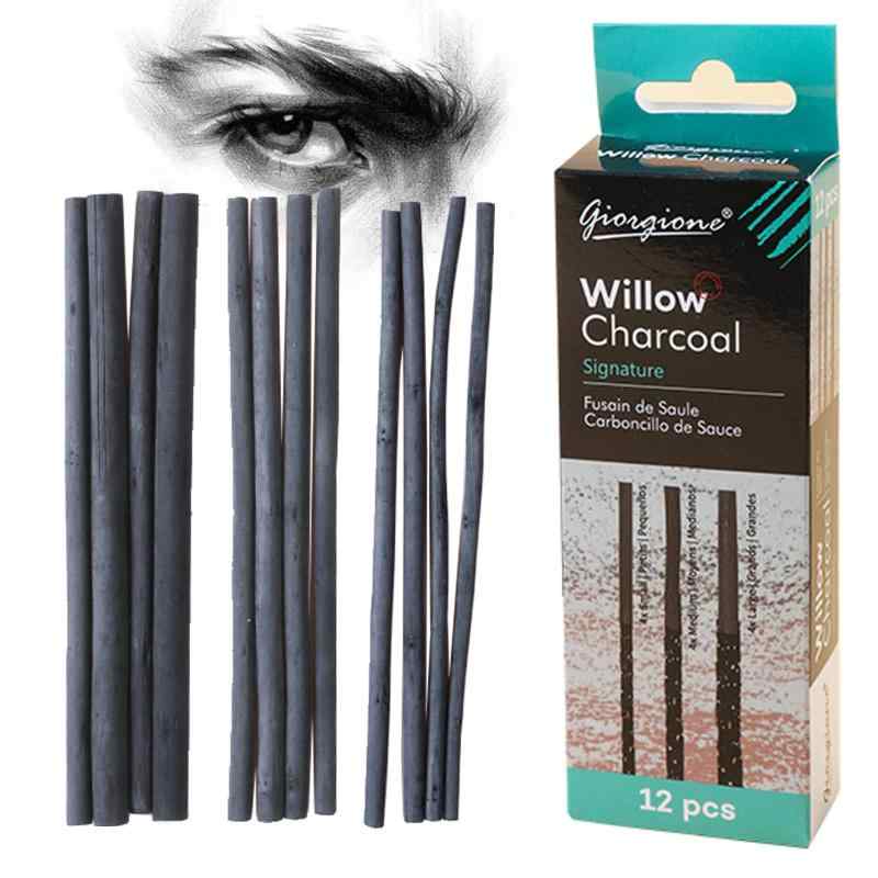 ドローイング 木炭画 楽天市場】木炭 伊研 No.980 ミズキ炭 20本入 : 中善画廊