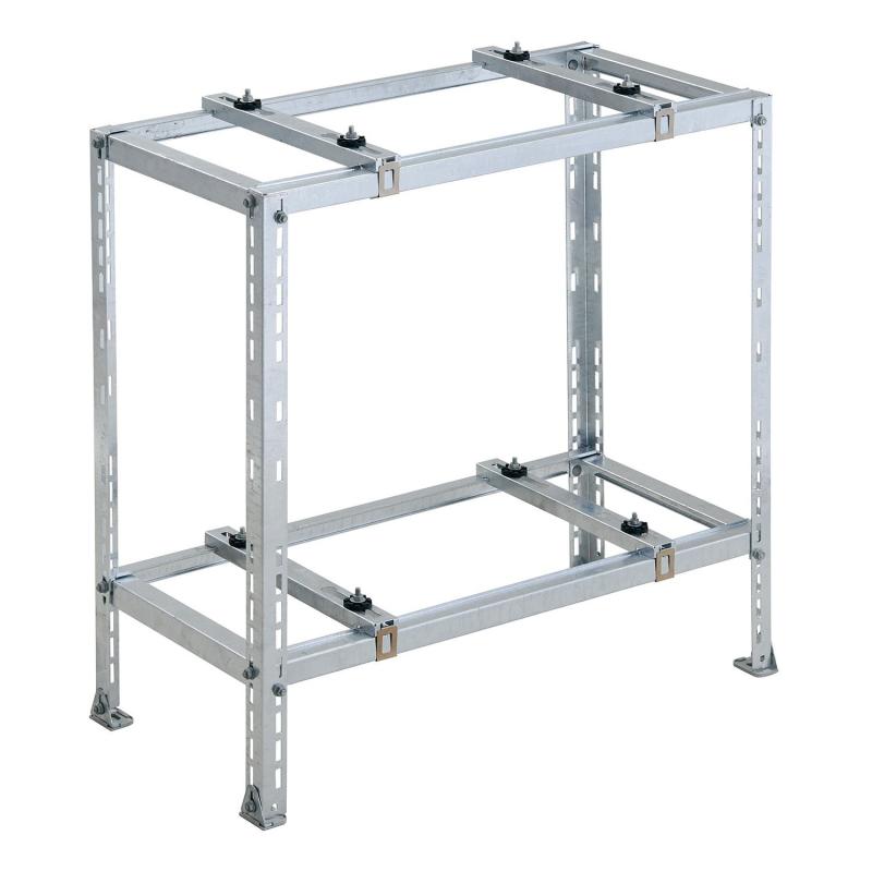 楽天市場】日晴金属 C-NG5-L クーラーキヤッチャー 平地用 架台 ZAM+粉