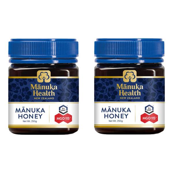 マヌカヘルス マヌカハニー MGO115 UMF6 250g×2個 正規輸入品 マヌカ MANUKA HEALTH HONEY はちみつ 蜂蜜 マヌカ蜂蜜  天然 ピュア ピュア蜂蜜 ハニー ニュージーランド産 SH ◇在庫限り◇