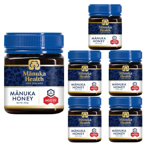 返品送料無料】 マヌカヘルス マヌカハニー MGO115 UMF6 250g×6個 正規輸入品 マヌカ MANUKA HEALTH HONEY  はちみつ 蜂蜜 マヌカ蜂蜜 天然 ピュア ピュア蜂蜜 ハニー ニュージーランド産 SH fucoa.cl