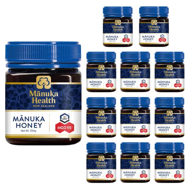 市場 マヌカヘルス HEALTH UMF6+ 送料無料 MGO115+ 正規輸入品 250g×12個 HONEY 3〜4営業日以内に出荷 MANUKA マヌカハニー  マヌカ