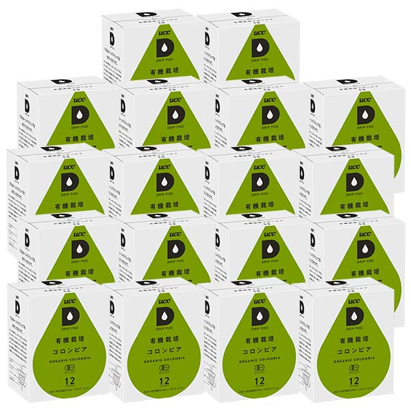 UCC ドリップポッド DRIPPOD 専用カプセル 有機栽培コロンビア 18箱 【3～4営業日以内に出荷】【送料無料】ユーシーシー 上島珈琲 ブラック コーヒー バラエティ アイスコーヒー ホットコーヒー カプセルコーヒー コーヒーメーカー