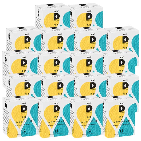 UCC ドリップポッド DRIPPOD 専用カプセル モカ＆キリマンジャロ 18箱 【3～4営業日以内に出荷】【送料無料】ユーシーシー 上島珈琲 ブラック コーヒー バラエティ アイスコーヒー ホットコーヒー カプセルコーヒー コーヒーメーカー