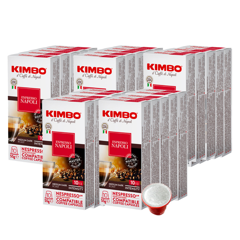 KIMBO キンボ イタリア産 ネスプレッソ 互換 カプセルコーヒー ナポリ×25箱 250カプセル 送料無料 コーヒー イタリア 珈琲 コーヒー豆  ホットコーヒー アイスコーヒー NESPRESSO ブラックコーヒー 無糖 全国一律送料無料