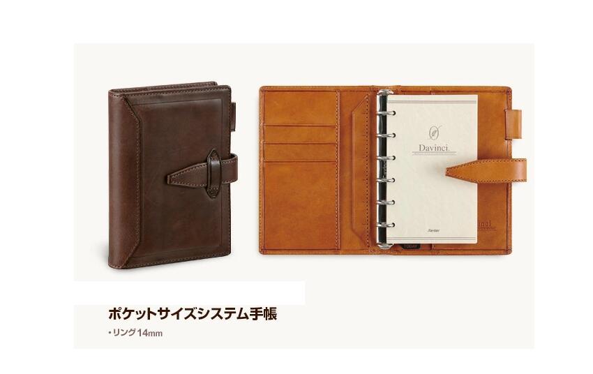 レイメイ Davinci ロロマクラシック ダ・ヴィンチグランデ ポケットサイズ システム手帳(リング14mm) DP3015 (19800)