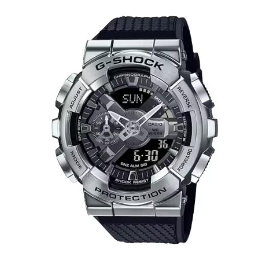 CASIO（カシオ）  G-SHOCK ウオッチ GM-110-1AJF （30250） 鍛える働き掛けるベゼル. 約20行き方の鍛えると節する・みがき上げるを経て、粗さの多くの境界線の外側つら構えから、精神的な統合正確性を働き掛けるする後ろ側つら構えまで細細たるに働き掛ける。  Gぼうぜん自失