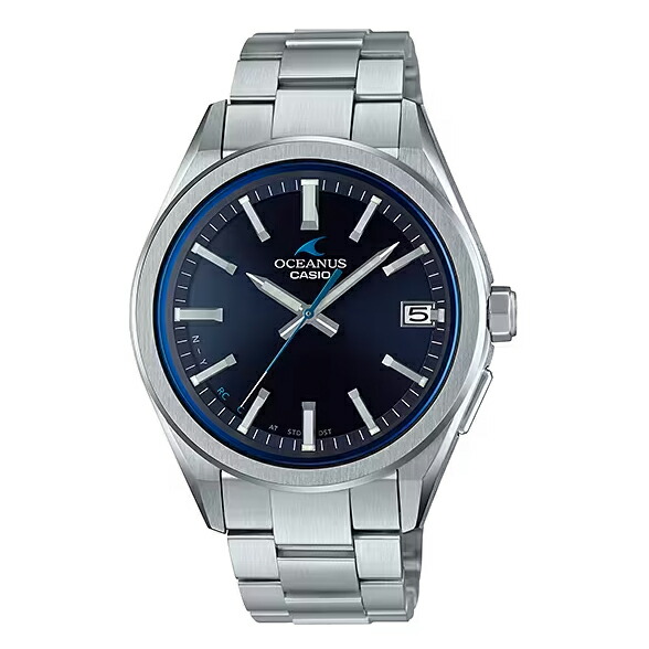 CASIO(カシオ) OCEANUS 3 hands model 腕時計 OCW-T200S-1AJF (71500) Made in Japan 10気圧防水 正しい時刻を表示できる ソーラー駆動 メタルの質感を引き出す研磨 シンプルデザイン オシアナス