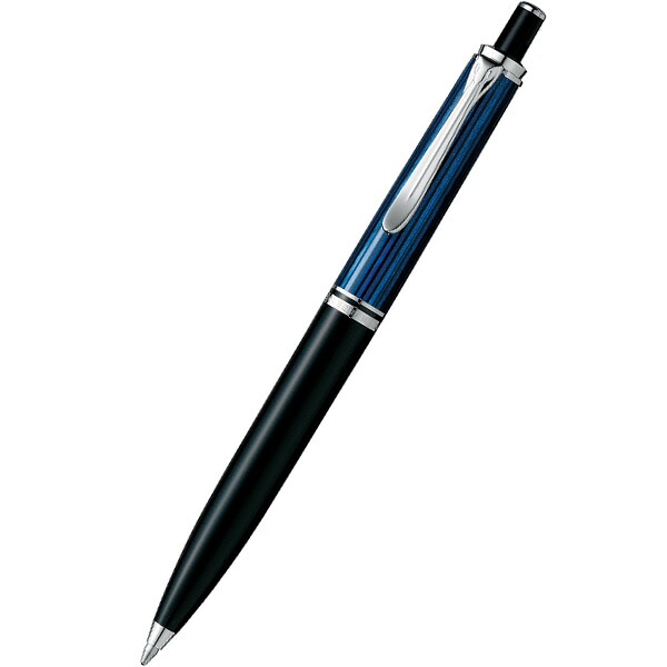 Pelikan（ペリカン）　スーベレーン　シルバートリム　ボールペン　ブルー縞　K405　（28000）｜オフィスワン北浜店