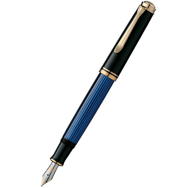 Pelikan（伽藍鳥） スーベレーン 筆 青み縞 M600 （65000）