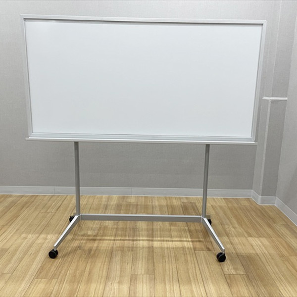 【中古】 コクヨ ホワイトボード 脚付 片面式 デザインホワイトボード 移動式 シルバー