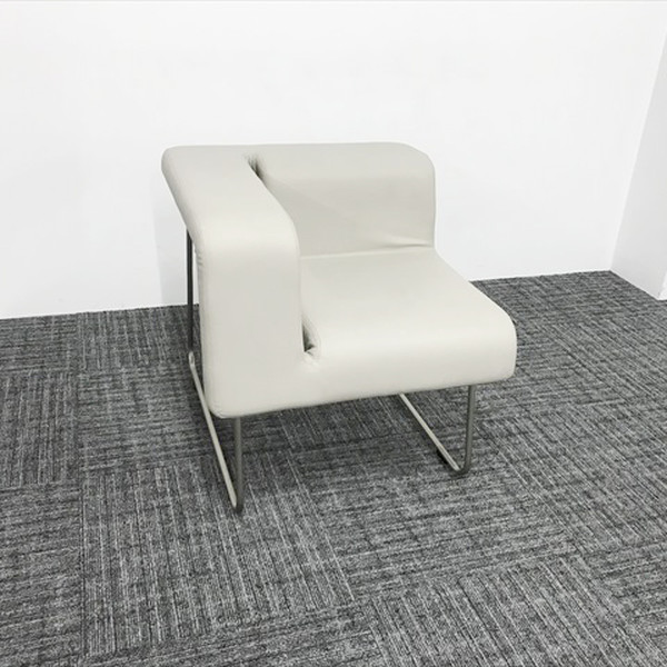 【中古】 応接用ソファ 1人用 E&Y ワンサイドソファ アイボリー