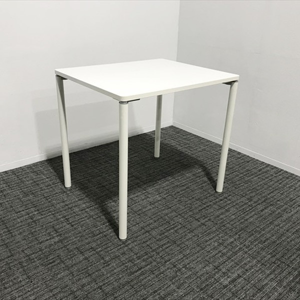 【中古】 ハイテーブル アプションフリー DY1A3P ミーティングテーブル オカムラ 幅900 奥750 高850 ホワイト TH-864159B ∴