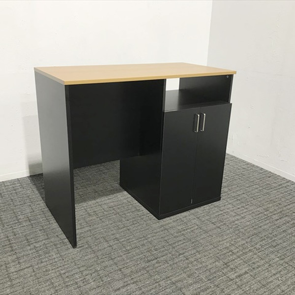 【中古】 ハイカウンター アスプルンド カフェカウンター 両面タイプ ブラック