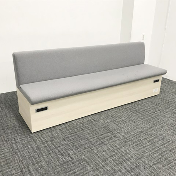 楽天市場】応接用ソファ 2人用 ブレスタ ソファベンチ オカムラ グレー