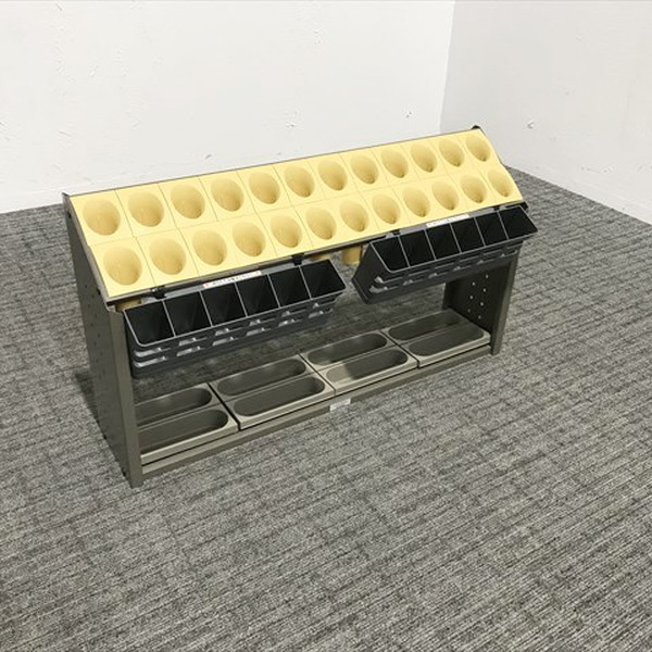 【中古】 傘立て 24本用 テラモト オブリークアーバン B24 折りたたみ傘12本対応