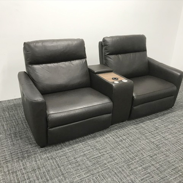 楽天市場】【中古品】ニトリ 2人用電動本革リクライニングソファ（N