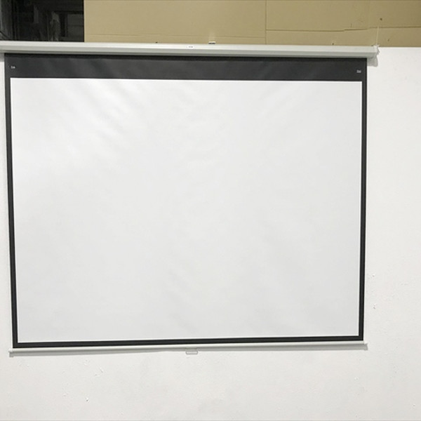 【中古】 プロジェクタスクリーン 壁掛式 手動 103型 サンワサプライ ホワイト