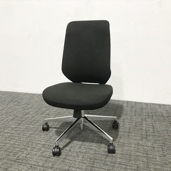 【中古】 YS-1 クロス ランバーサポート付 オフィスチェア ブラック｜オフィス家具の店 PORTE（ポルテ）