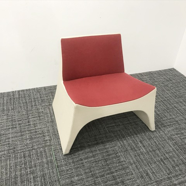 【中古】 ロビーチェア 1人用 相合家具 フドウS レッド