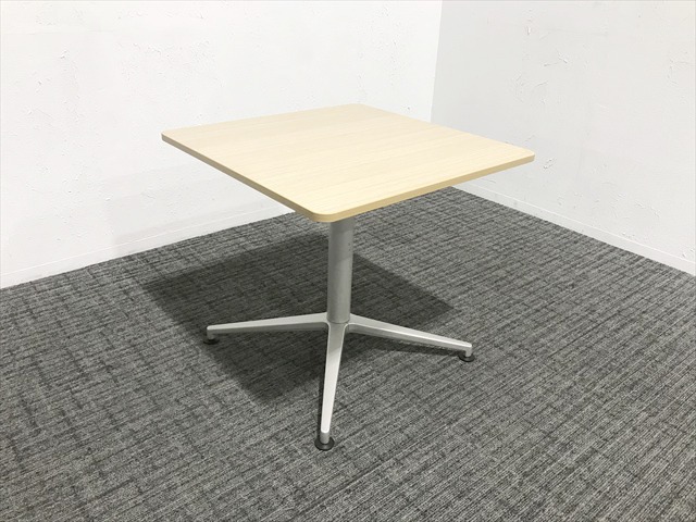 【中古】 ミーティングテーブル 完成品 角テーブル DE イトーキ ファインウォールナットL □