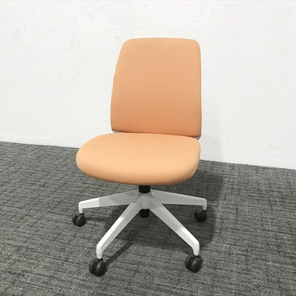 【中古】 コクヨ エルアチェア オフィスチェア ペールテラコッタ