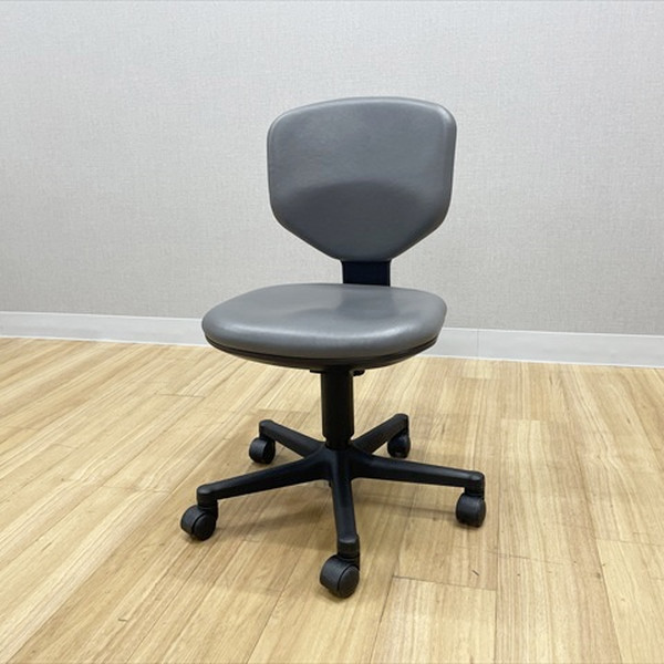 【中古】 チトセ BIT-EXチェア 肘無 オフィスチェア グレー