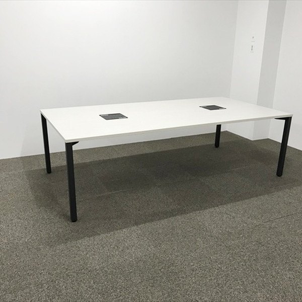【中古】 イトーキ ミーティングテーブル 要組立 アクトリンク W2400 D1200アッシュドパインL