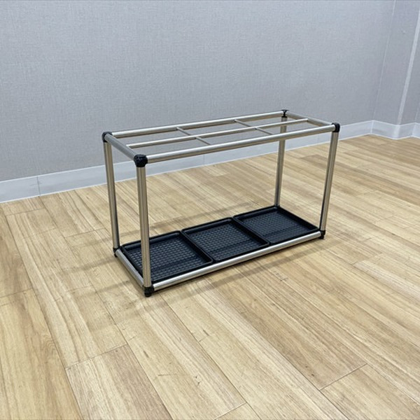 【中古】 イトーキ 傘立て 30～40本用 フレームタイプ LC 業務用 大容量 シルバー