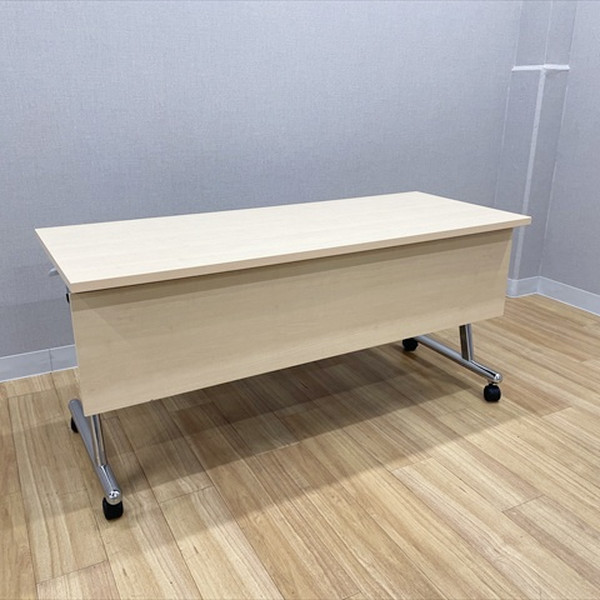 【中古】 コクヨ 会議テーブル フラップ式 KT-720 幕板付 プレーン