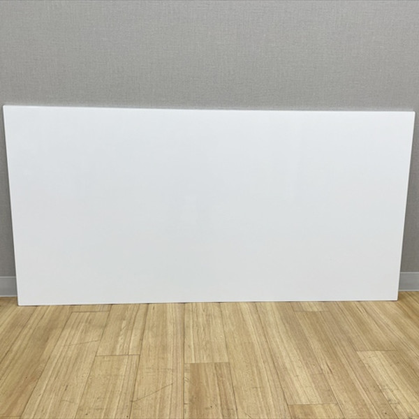 【中古】 ホワイトボード 壁掛 ニチガク メタルライン 幅約1800 シルバー