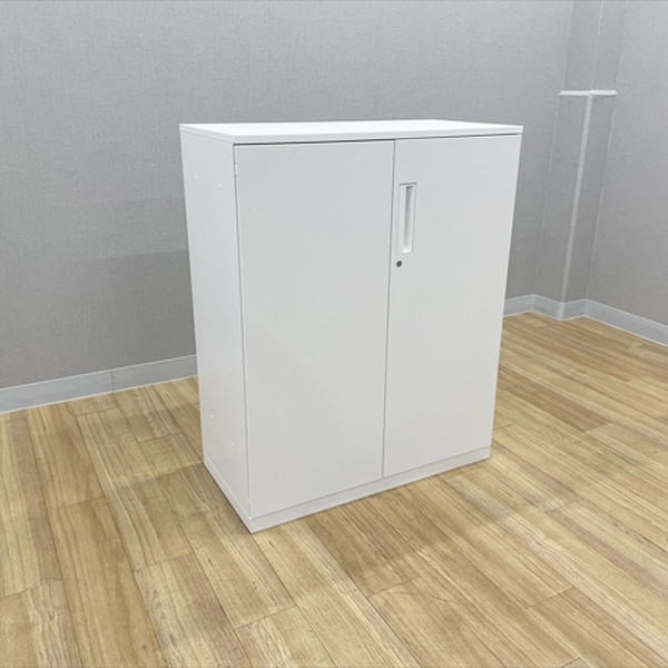 【中古】 コクヨ 両開き書庫 エディア ダブルベース型 スチールキャビネット ホワイト