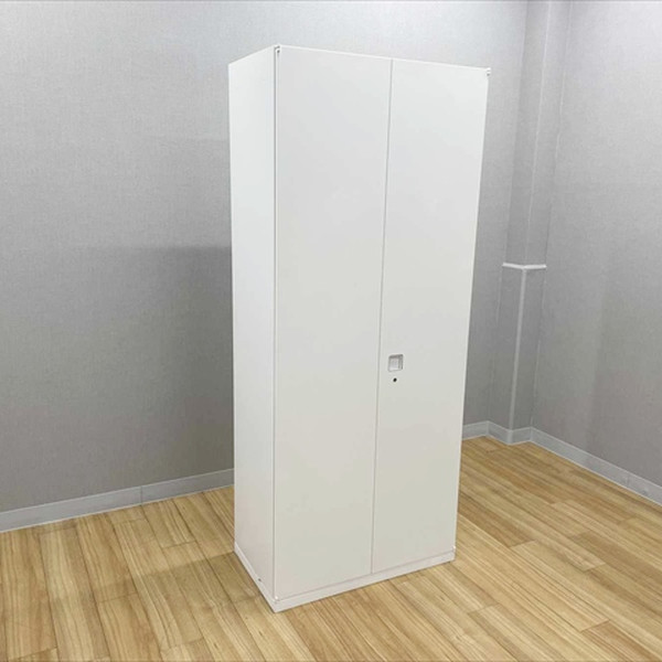 【中古】 オカムラ 両開き書庫 ロング レクトライン スチールキャビネット W900 H2150 ホワイト 21,560円