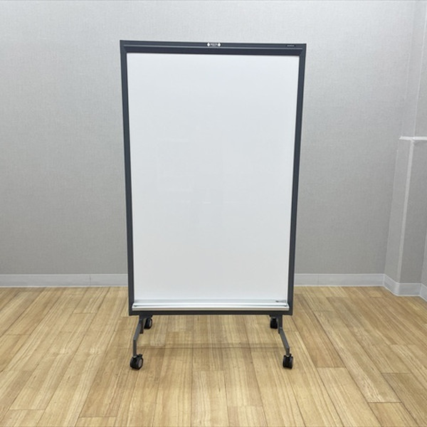 【中古】 パーティション 自立式 クレボ 両面ホワイトボード キャスター付 オカムラ ホワイト|オフィス家具の店 PORTE(ポルテ)