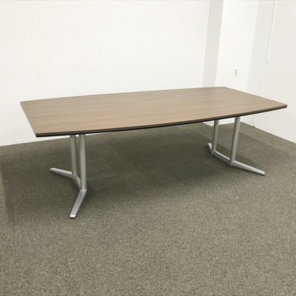 【中古】ミーティングテーブル 要組立 ラティオII 4L266C MR79 オカムラ ブラウン TM-881808B &there4;｜オフィス家具の店 PORTE（ポルテ）