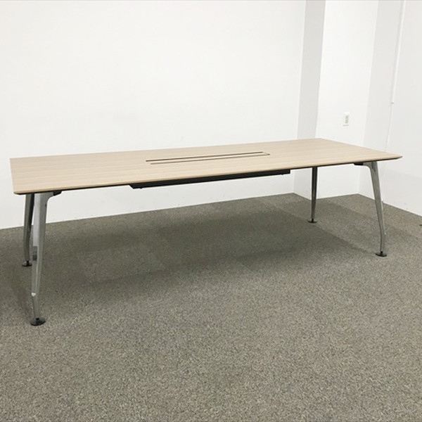 【中古】ミーティングテーブル 要組立 サイビ SDT-XKU2412MW3N3 コクヨ ブラウン TM-883153B &there4;｜オフィス家具の店 PORTE（ポルテ）