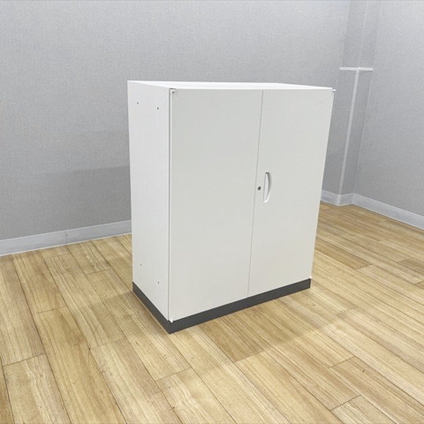 【中古】 両開き書庫 クウォール RW45 オフィス収納 スチールキャビネット 生興 ホワイト｜オフィス家具の店 PORTE（ポルテ）