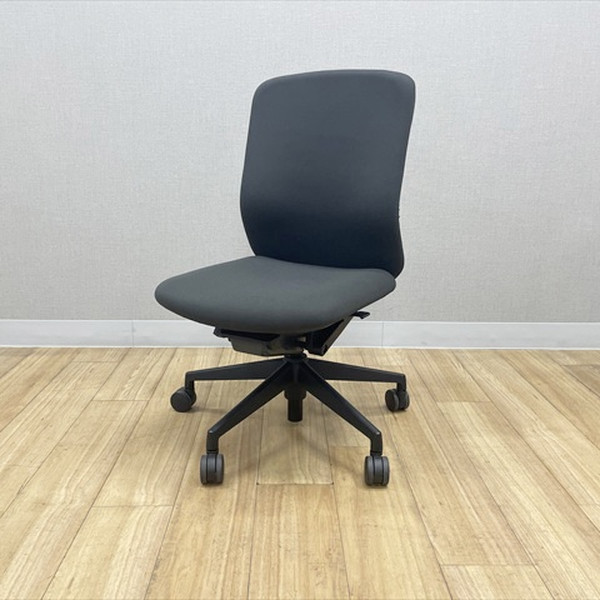 【中古】内田洋行 クレネ ハイバック 肘無 ウチダ オフィスチェア デスクチェア グレー｜オフィス家具の店 PORTE（ポルテ）