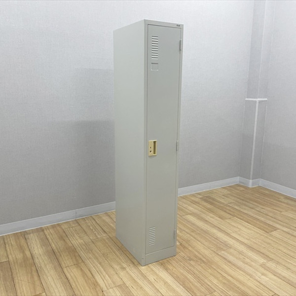 【中古】ロッカー 1人用 LK型 更衣ロッカー プラス グレー｜オフィス家具の店 PORTE（ポルテ）