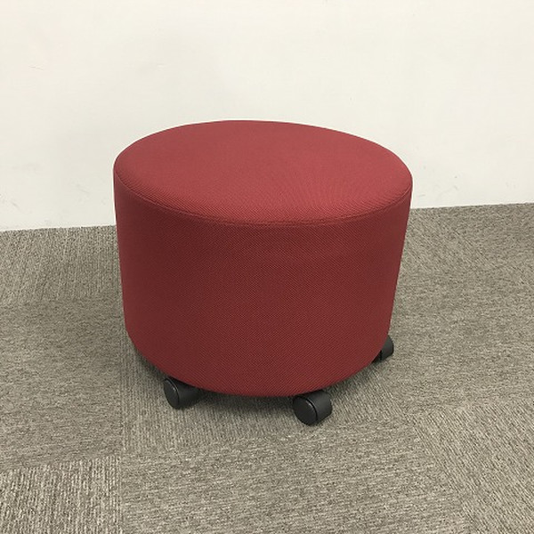 【中古】 スツール LF キャスター付 LLF-ST02C-M4 イトーキ レッド｜オフィス家具の店 PORTE（ポルテ）