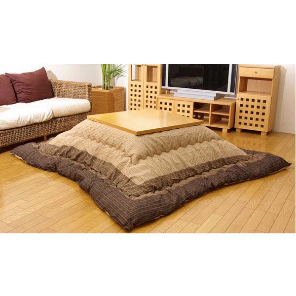 しじら こたつ厚掛け布団単品 (ゆかり) ブラウン 『205&times;315cm』『代引不可』『送料無料（一部地域除く）』｜オフィストラスト 12,030円