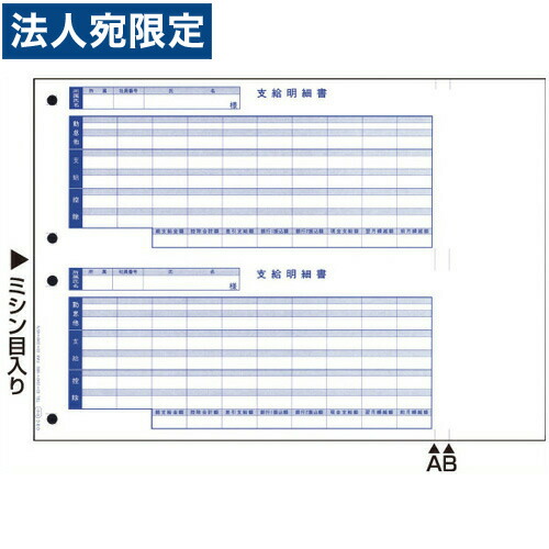 OBC 6101 単票支給明細書 1000枚 『返品不可』『日時指定不可』『代引不可』 『送料無料（一部地域除く）』