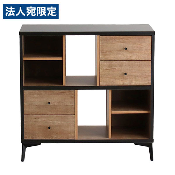 ローシェルフ タナス 幅900粍 奥ふかさ400粍 高さ891粍 黒いこと 東馬『代引不可』『貨物輸送無料（構成成分地方除く）』