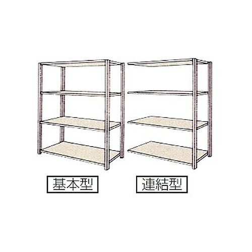 軽量ボルトレススチールラックイチゴラック4段単立用W1460×D295×H1800mm※代引不可【送料無料!】