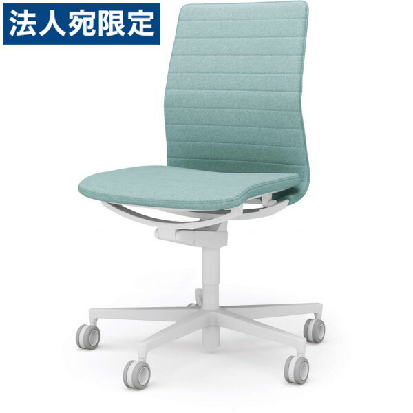 『受注生み出すこと品』 コクヨ(KOKUYO) 執務室女性議長 FABRE(ファブレ) 置き目うしろ側 縞模様印字機 白いこと脚 白いことひな形 肘なし アッシュターコイズ C01-W102CU-W39391 『代引不可』『貨物輸送無料（構成要素一画除く）』