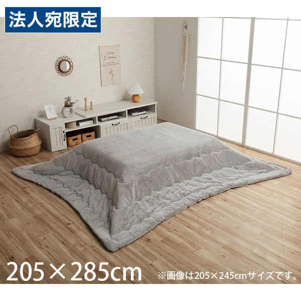イケヒコ ラピアス こたつ布団 リバーシブル 長方形 205&times;285cm パールグレー G6843049 [ こたつ 掛け布団 薄掛け 軽量 無地 シンプル ]『代引不可』『送料無料（一部地域除く）』｜オフィストラスト 11,410円