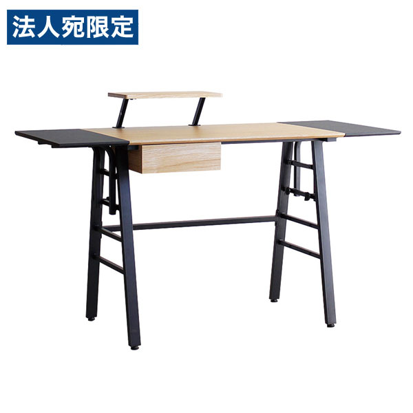 東馬 恒星日 事務机 W1340×D550×H730粍 自然的 調度品 机 つくえ 細工物事務机 マイコン事務机 分かりやすい『代引不可』『貨物輸送無料（構成成分地方除く）』