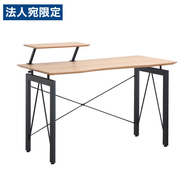 東馬 ハウタ デスク W1200×D600×H740mm ナチュラル 家具 机 つくえ シンプル オフィス 勉強部屋 テレワーク『代引不可』 『送料無料（一部地域除く）』