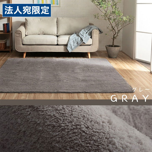 イケヒコ フィリップ2 ふわふわ引っ敷き 200×250糎 薄墨色 床材 引っ敷き 分かりやすい ふわふわ 洗える オール時節『代引不可』『貨物輸送無料（構成要素一画除く）』